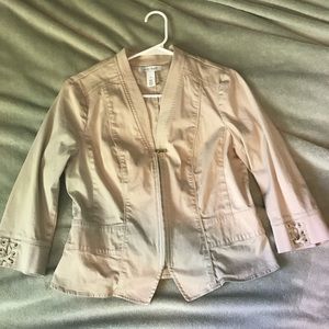 WHBM size 14 tan blazer nwot